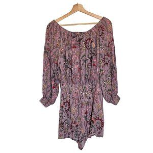Free People Romper Purple Floral M